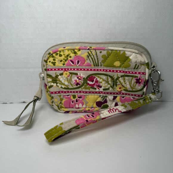 Vera Bradley Make Me Blush Floral Print Zip Around Wristlet Wallet Pouch - Picture 3 of 3